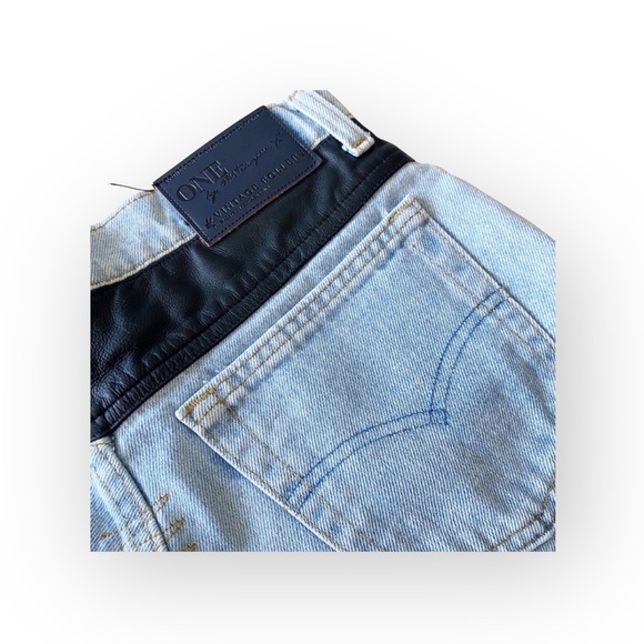 HTF: One Teaspoon ☻︎ One of a Kind Vintage Roller Shorts ☻︎ Embroidery + Leather - Picture 11 of 16